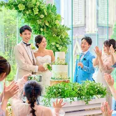 NAGANO TAMAHIMEDEN -長野玉姫殿- ガーデンを見おろす会場で人気の演出を