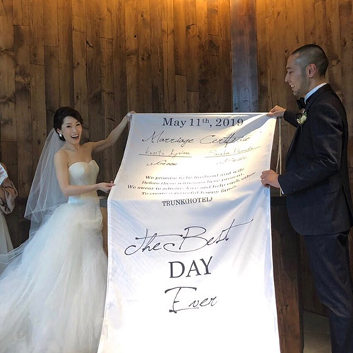 アイルランナー　おしゃれ　結婚証明書