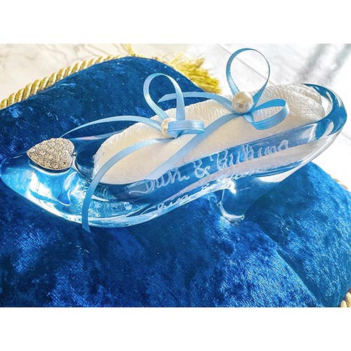 リングピロー　クッション　DIY　ガラスの靴　ロマンティック