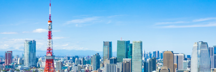 東京　東京タワー　青空