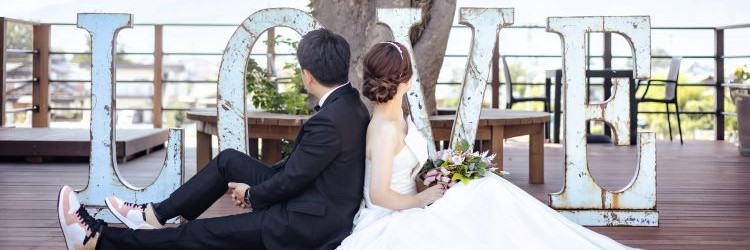 ウエディングドレス　新郎新婦　ブライダルフォト