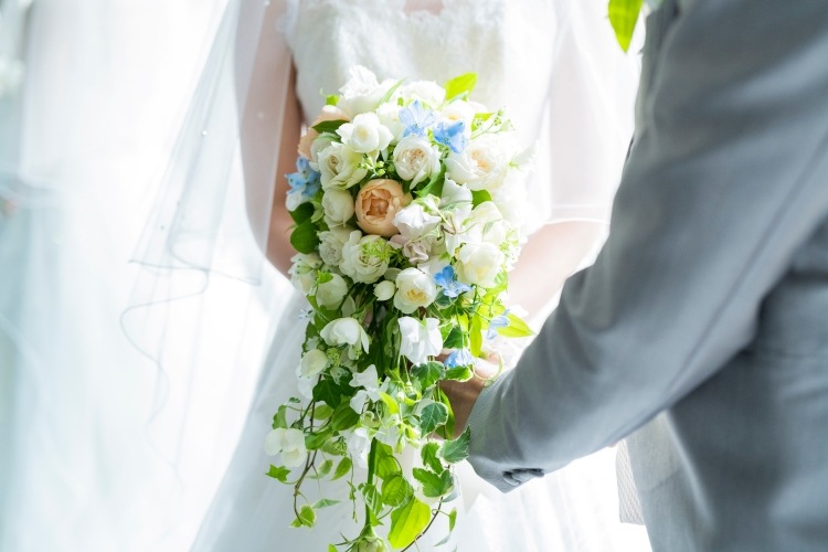新郎新婦　ブーケ