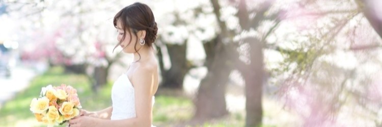 新婦　花嫁　桜