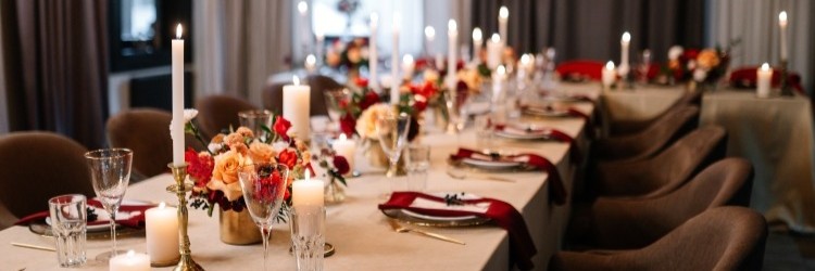 披露宴　テーブル　装花