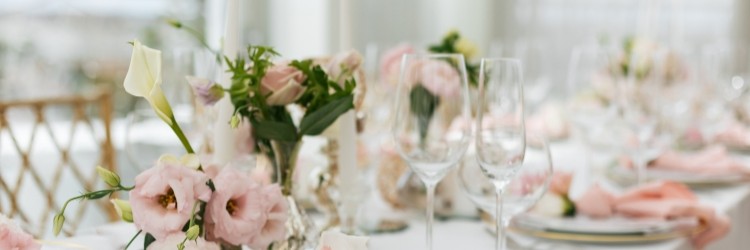 披露宴　テーブル　装花