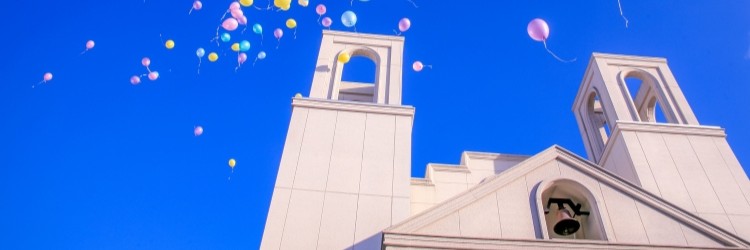 チャペル 教会 バルーンリリース