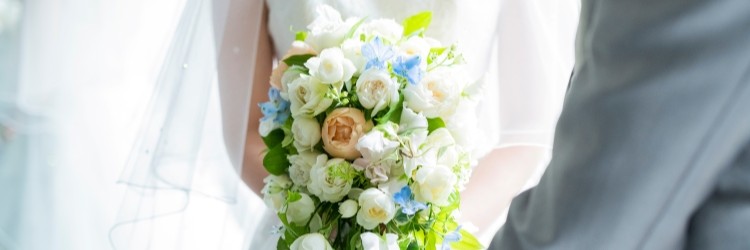 新郎新婦　ブーケ