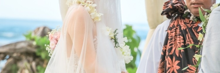 新郎新婦 リゾートウエディング ハワイ