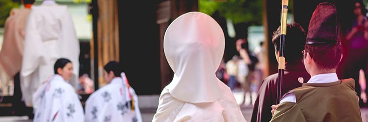 新郎新婦 白無垢 神前式