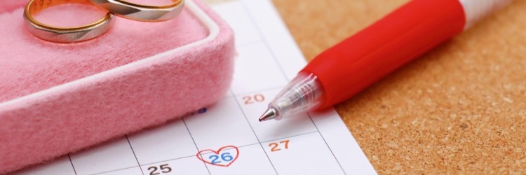 カレンダー 結婚指輪 入籍