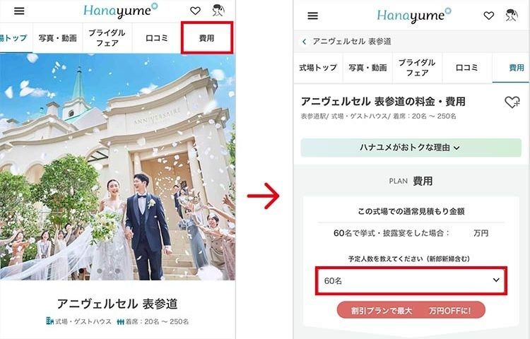 ハナユメ キャプチャ 費用