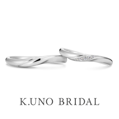 ケイウノブライダル　結婚指輪　ウェーブ