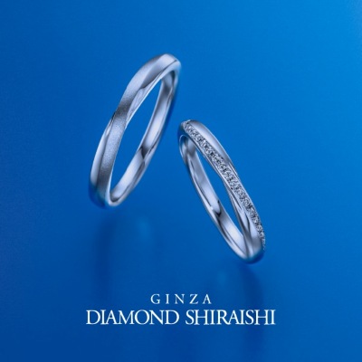 銀座ダイヤモンドシライシ　結婚指輪　ストレート