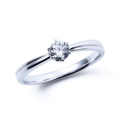 ザキス　婚約指輪　ストレート　ソリティア