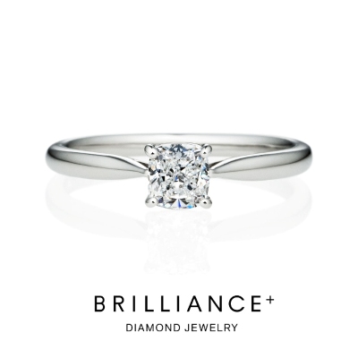 ブリリアンスプラス　婚約指輪　ストレート　ソリティア