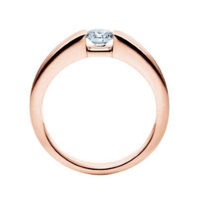 エイカ 婚約指輪 ストレート はさみ留め