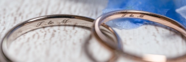 結婚指輪　刻印