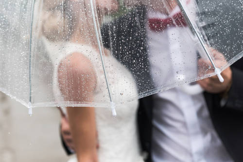 雨　結婚式