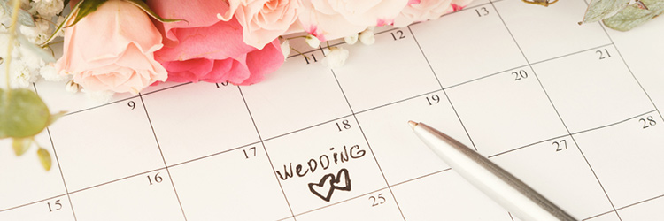 スケジュール　結婚式