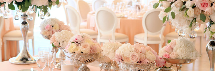 披露宴　テーブル　装花