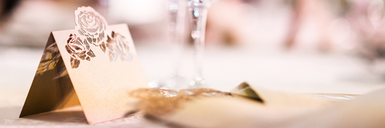 披露宴　席札