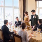 【少人数婚】家族や大切な人と寛ぎの時間◎最上階の絶景パーティ*贅沢試食
