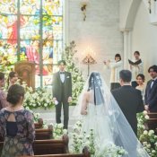圧巻のステンドグラス*憧れ大聖堂見学&挙式体験×コース試食付フェア*ハナユメ限定
