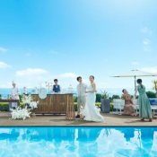 【卒花絶賛！絶品コース試食付】貸切テラスの海リゾート演出体験