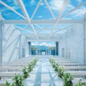 【毎回満席!最大160万優待◎】純白×ガラスの天空チャペル体験×フルコース試食