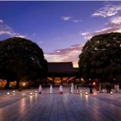 残席▲【2日間限定開催】幻想的な夜の明治神宮挙式「灯り参進」体験×厳選料理試食の詳細を見る
