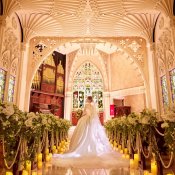 【憧れ本格大聖堂】感動ステンドグラスで花嫁体験*無料試食付