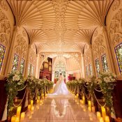 【憧れ本格大聖堂】感動ステンドグラスで花嫁体験*無料試食付