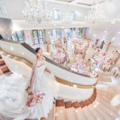 大階段入場×シャンデリア煌めく上質体験*ギフト2万円付*憧れドレス試着