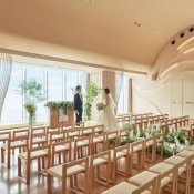 【3月迄の結婚式◆最大80万円特典＋お食事券】5万円コース試食×天空チャペル見学