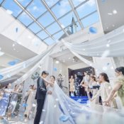 【先着5組*25大特典◎】青×白*上質チャペル×花嫁体験★4万試食