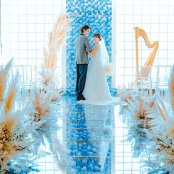  【人気No.1＊15大特典】青と白のチャペル見学＆黒毛和牛試食