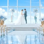 ◆豪華10大特典◆海×空*天空チャペル×2万円相当ハーフコース試食×ガーデンW