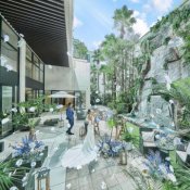 【新春限定*10大特典つき】滝が流れる非日常リゾート×絶品試食