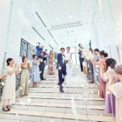 【憧れ花嫁ALL体験☆120万優待】水のチャペル×大階段×絶品試食の詳細を見る