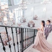 【憧れ花嫁ALL体験☆120万優待】水のチャペル×大階段×絶品試食