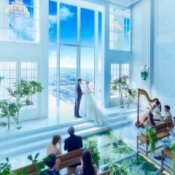 残2＼1件目来館でギフト4万＆150万特典／駅1分*開放感◎絶景挙式×7品試食