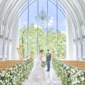【20大特典】天井高10mで誓う開放感溢れるチャペル体験*豪華試食