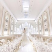 ≪"憧れ"花嫁体験≫純白クリスタルチャペル×階段演出★無料試食