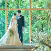 【梅田駅すぐ】緑と光のチャペル&貸切ガーデン★120万優待&豪華試食付き