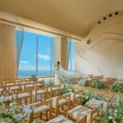 お盆限定【料理コースランクUP等150万優待】天空チャペル×上質W