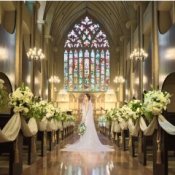 残席1組!ステンド煌めく大聖堂&黒毛和牛試食