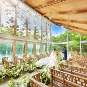 ハナユメ限定【当館人気No1】光×滝×緑のチャペルで挙式体験*上州牛試食