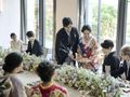 少人数の結婚式で<br>アットホームなひととき