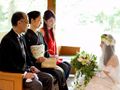少人数の結婚式で<br>アットホームなひととき