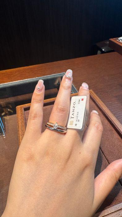 ミル打ちが入った指輪